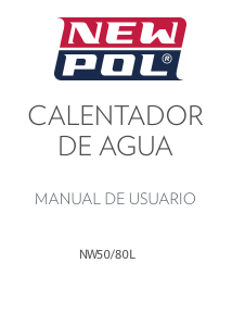 Manual de uso New Pol NW80L Calentador de agua