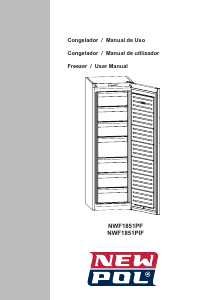 Manual de uso New Pol NWF1851PIF Congelador