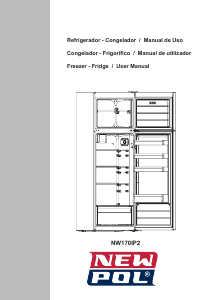 Manual New Pol NW170IP2 Frigorífico combinado