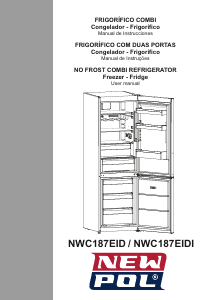 Manual de uso New Pol NWC187EID Frigorífico combinado