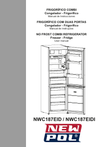 Manual New Pol NWC187EIDI Fridge-Freezer
