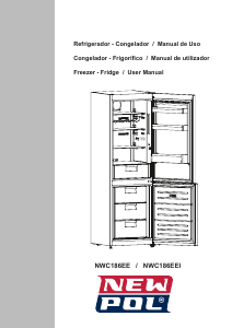 Manual New Pol NWC186EEI Fridge-Freezer