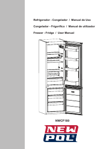 Manual New Pol NWCF180 Fridge-Freezer