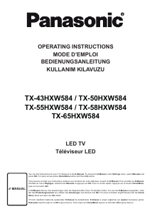 Kullanım kılavuzu Panasonic TX-50HWX584 LED televizyon