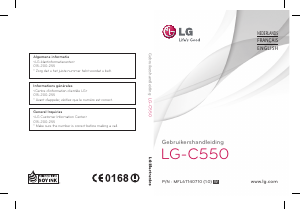 Handleiding LG C550 Mobiele telefoon
