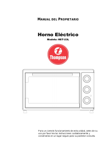 Manual de uso Thompson HET 23 L N Horno