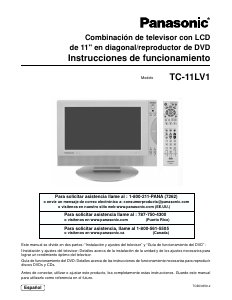 Manual de uso Panasonic TC-11LV1 Televisor de LCD