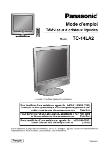 Mode d’emploi Panasonic TC-14LA2D Téléviseur LCD