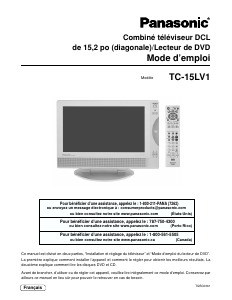 Mode d’emploi Panasonic TC-15LV1 Téléviseur LCD