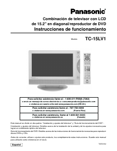 Manual de uso Panasonic TC-15LV1 Televisor de LCD