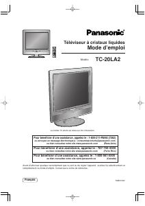 Mode d’emploi Panasonic TC-20LA2D Téléviseur LCD