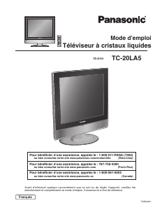 Mode d’emploi Panasonic TC-20LA5 Téléviseur LCD