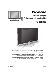 Mode d’emploi Panasonic TC-20LB30 Téléviseur LCD