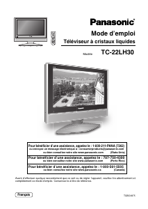 Mode d’emploi Panasonic TC-22LH30 Téléviseur LCD