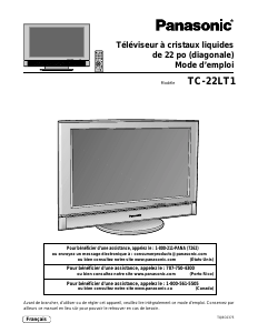 Mode d’emploi Panasonic TC-22LT1 Téléviseur LCD
