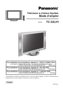 Mode d’emploi Panasonic TC-32LH1 Téléviseur LCD