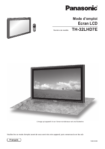 Mode d’emploi Panasonic TH-32LHD7EK Téléviseur LCD