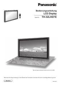 Bedienungsanleitung Panasonic TH-32LHD7EK LCD fernseher