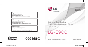 Handleiding LG E900 Mobiele telefoon