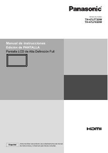Manual de uso Panasonic TH-47LFX30W Televisor de LCD