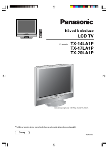 Manuál Panasonic TX-14LA1 LCD televize