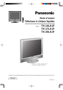 Mode d’emploi Panasonic TX-14LA1 Téléviseur LCD