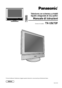 Manuale Panasonic TX-15LT2F LCD televisore