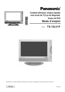 Mode d’emploi Panasonic TX-15LV1F Téléviseur LCD
