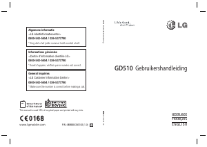 Handleiding LG GD510 Mobiele telefoon