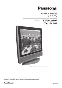 Manuál Panasonic TX-20LA6P LCD televize