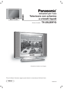 Manuale Panasonic TX-20LB5FG LCD televisore