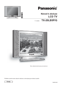 Manuál Panasonic TX-20LB5P LCD televize