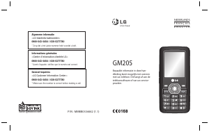 Mode d’emploi LG GM205 Téléphone portable