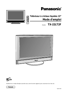 Mode d’emploi Panasonic TX-22LT2F Téléviseur LCD