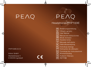 Manual PEAQ PHP100IE Headphone