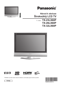 Manuál Panasonic TX-23LX60P LCD televize