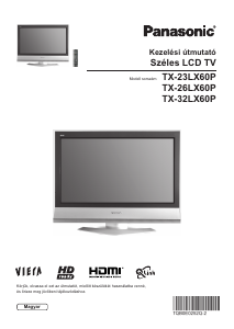 Használati útmutató Panasonic TX-23LX60P LCD-televízió