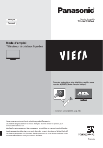 Mode d’emploi Panasonic TX-24CSW504 Téléviseur LCD