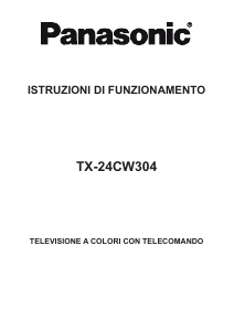 Manuale Panasonic TX-24CW304 LCD televisore