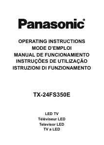 Manual de uso Panasonic TX-24FS350E Televisor de LCD