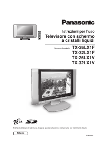 Manuale Panasonic TX-26LX1F LCD televisore