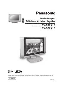 Mode d’emploi Panasonic TX-26LX1V Téléviseur LCD