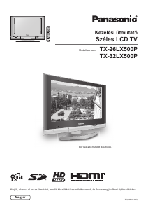 Használati útmutató Panasonic TX-26LX500P LCD-televízió