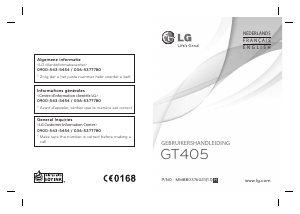 Handleiding LG GT405 Mobiele telefoon