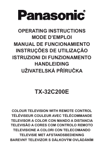 Manual de uso Panasonic TX-32C200E Televisor de LCD