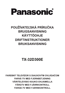 Návod Panasonic TX-32D300E LCD televízor