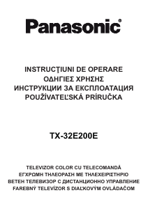 Manual Panasonic TX-32E200E Televizor LCD