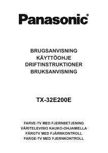 Brugsanvisning Panasonic TX-32E200E LCD TV