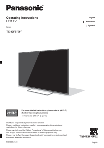 Manual Panasonic TX-32FSN608 LCD Television