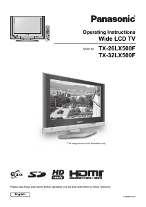 Manual Panasonic TX-32LX500F LCD Television